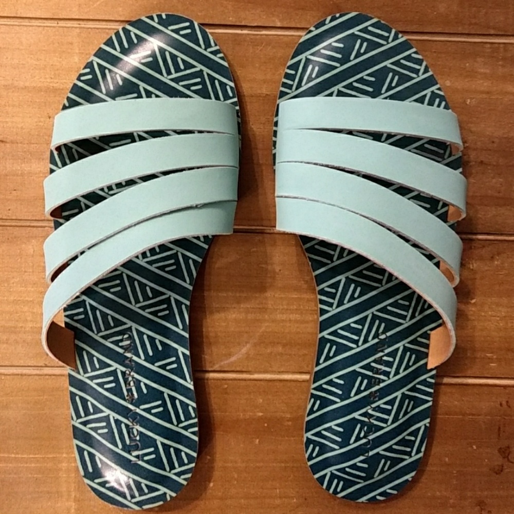 Lucky Brand| Size 7| Turquoise Leather Flats